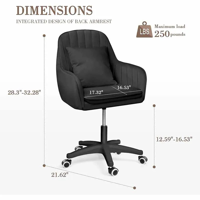 Yoobure Cute Office Chair, Black