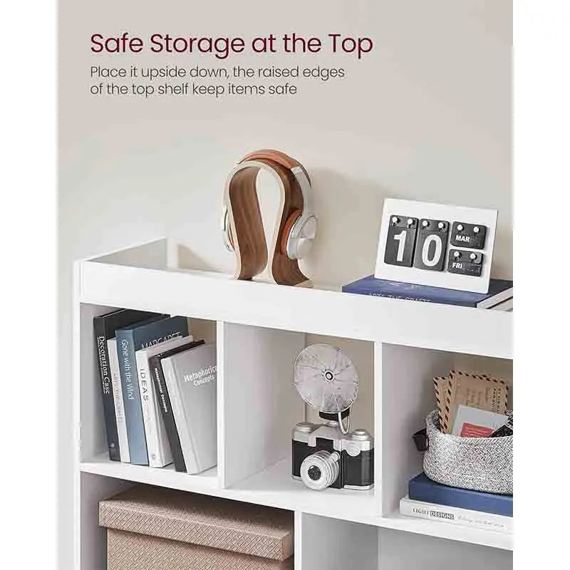 Yoobure Bookcase, Bookshelf, Freestanding Storage Unit