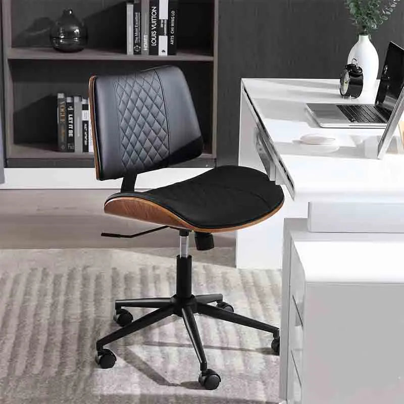 Yoobure Office Chair No Arms, Adjustable Height Desk Chair