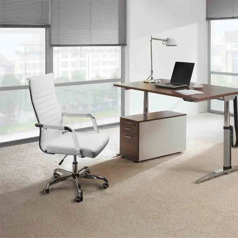 Yoobure Office Desk Chair Mid-Back Adjustable Swivel Chair