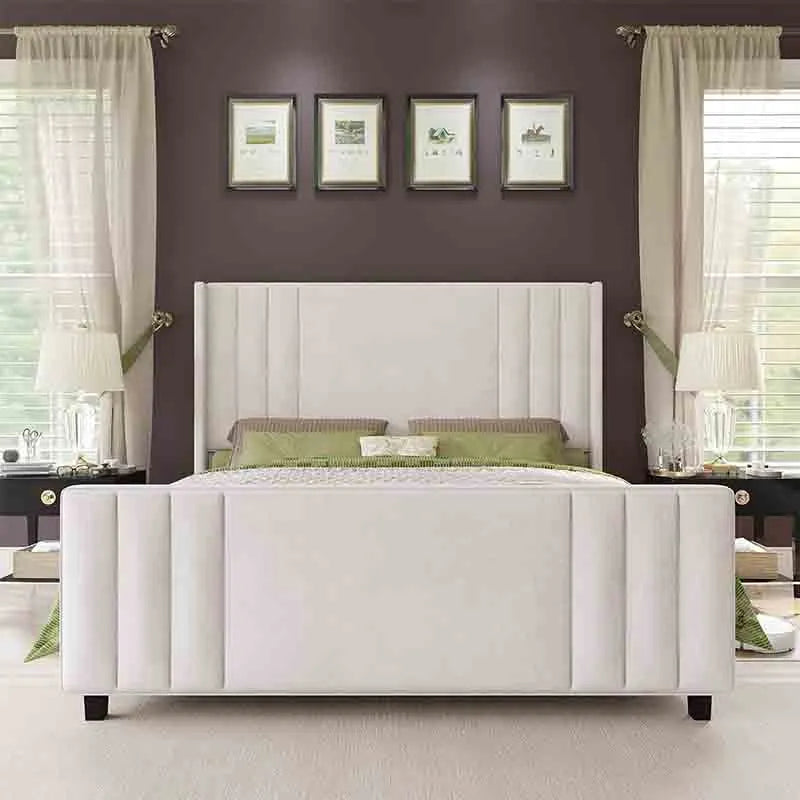 Velvet Queen Size Bed Frame