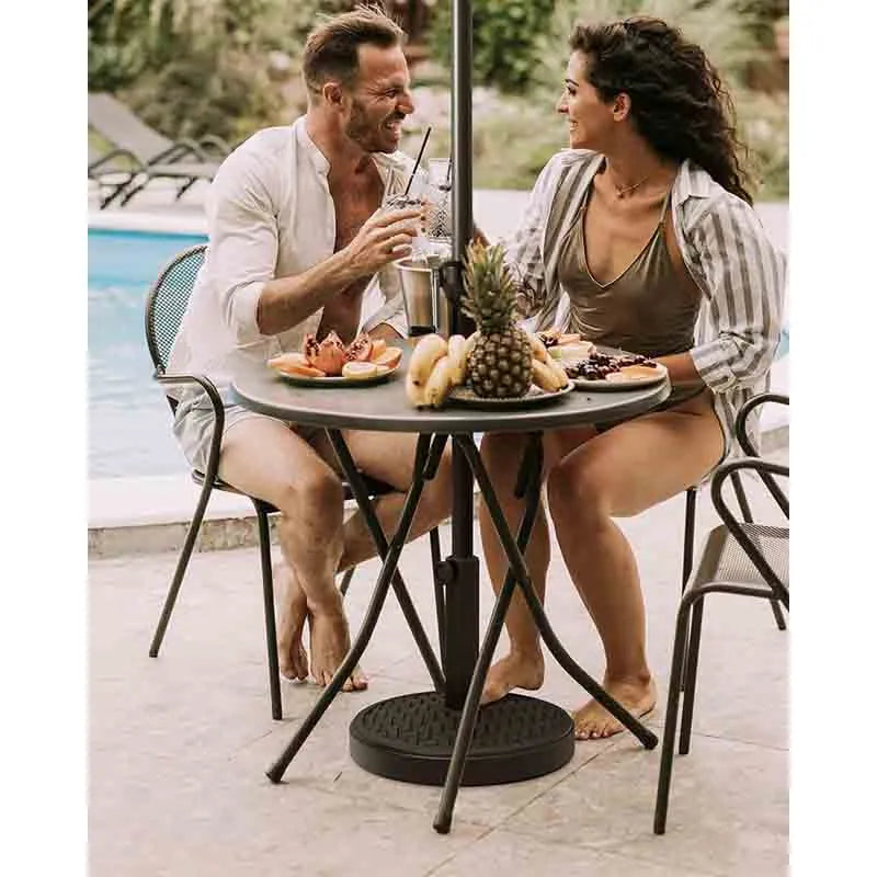 Yoobure Round Patio Umbrella Base for Market Umbrella
