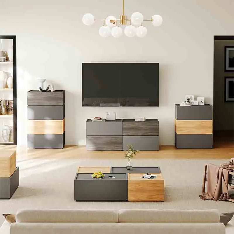 Yoobure Modern Nightstand Stackable Storage Drawers