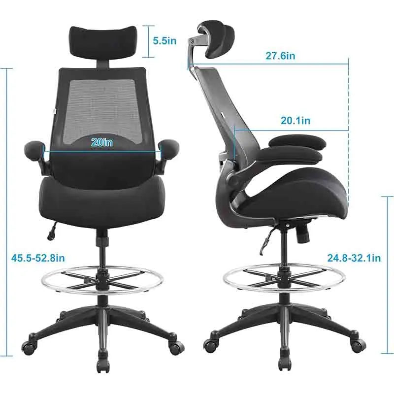 Yoobure 400lbs High Back Computer Office Drafting Chair