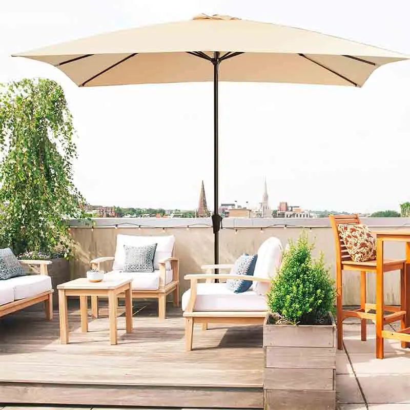 Yoobure Rectangular Patio Umbrella Outdoor Table Umbrella
