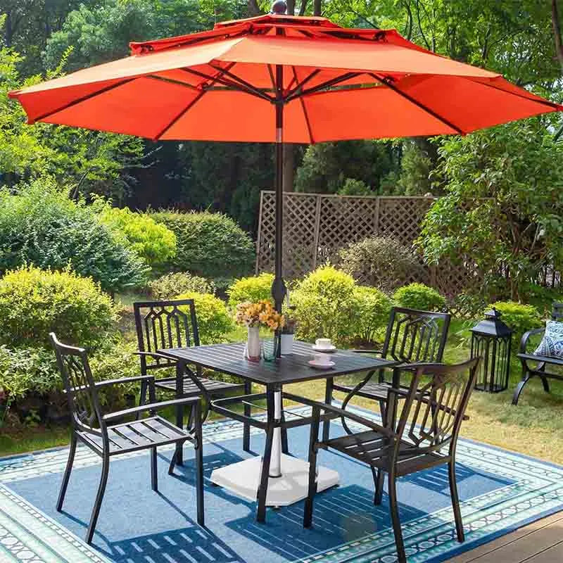 Yoobure Outdoor Umbrella Base 42 LBS Steel Umbrella Stand