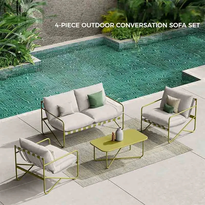 Yoobure Patio Furniture Set Outdoor Patio Sofa with Cushion