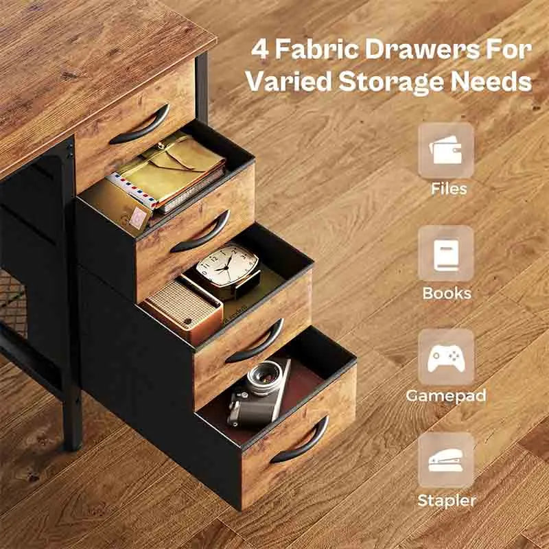 Yoobure 47 Inch Computer Desk with 4 Drawers