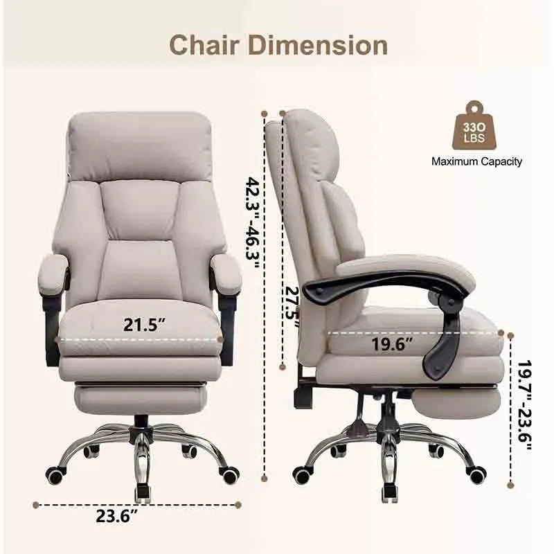 Yoobure Office Chair Executive Desk Chair with Foot Rest