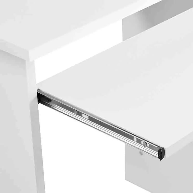 Yoobure Wood Computer Desk with Keyboard Tray and Drawers