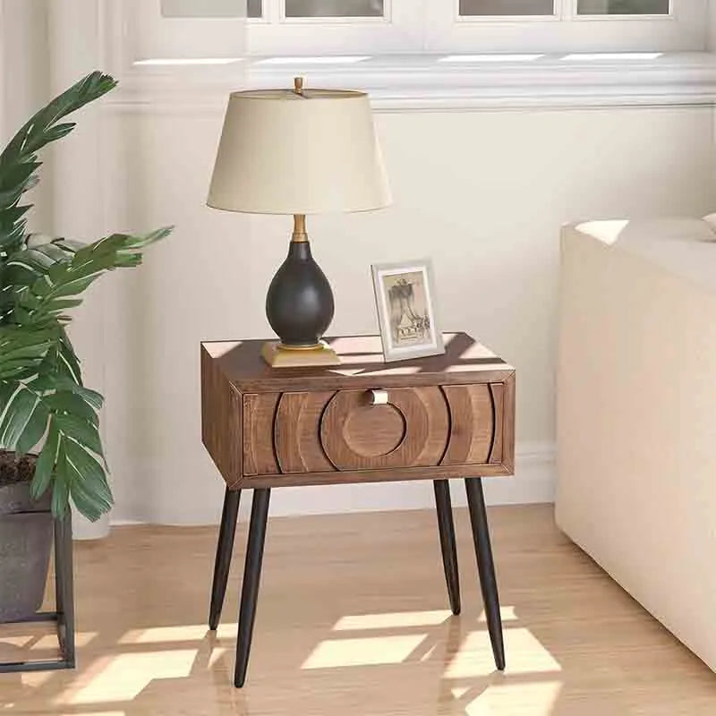 Yoobure End Table Living Room Small Side Table with Drawer
