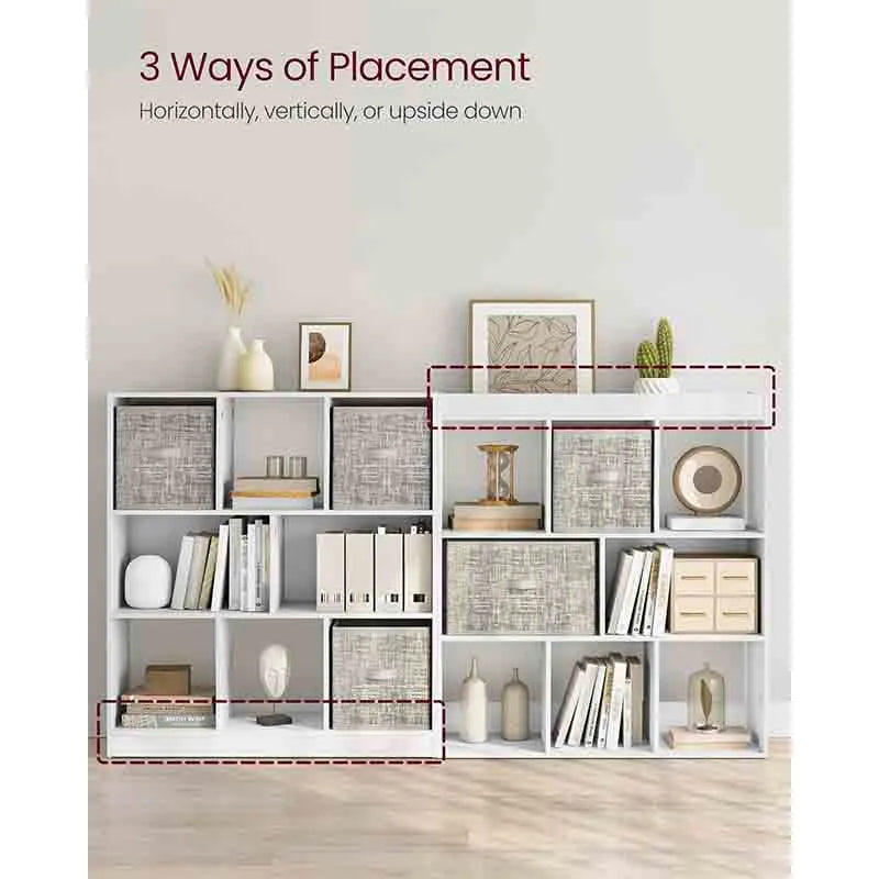 Yoobure Bookcase, Bookshelf, Freestanding Storage Unit