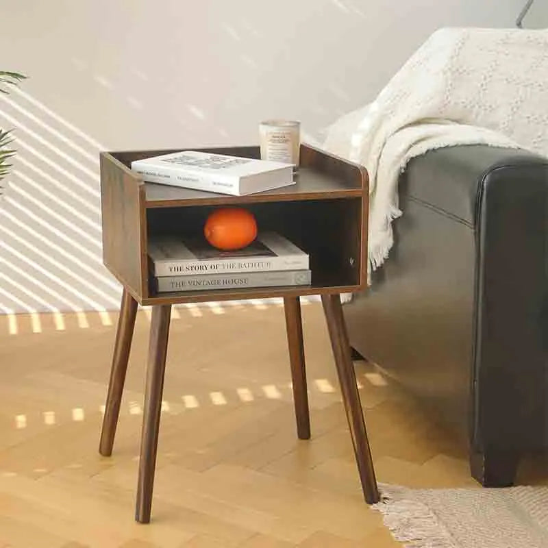 Yoobure Nightstand, Mid Century Modern Side Table