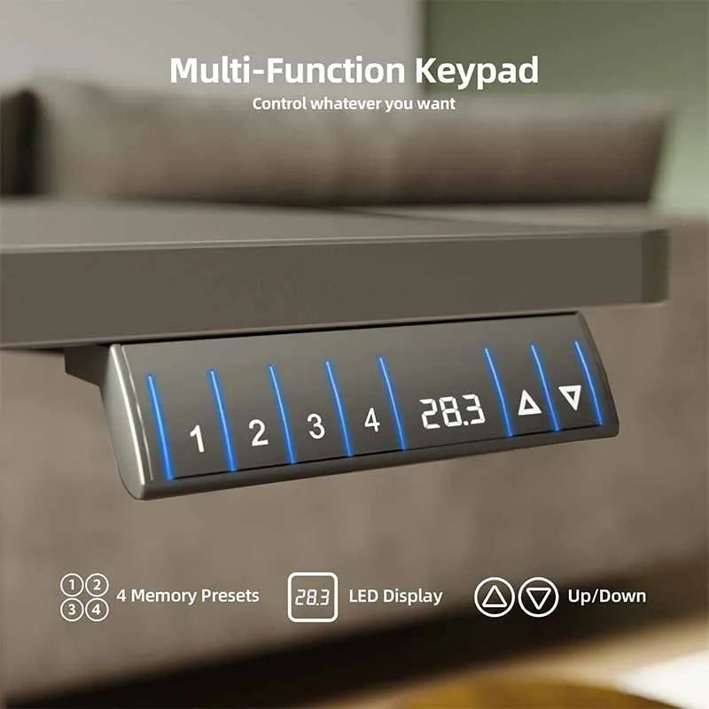 Yoobure 63 Inch Electric Standing Desk, Black