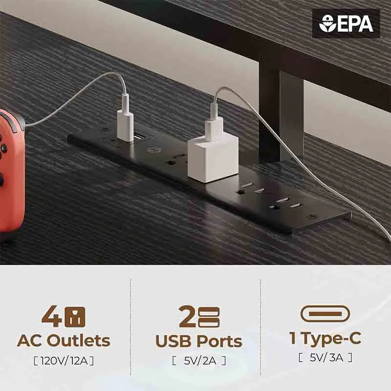 Yoobure Corner Desk with Storage Shelves & Monitor Stand