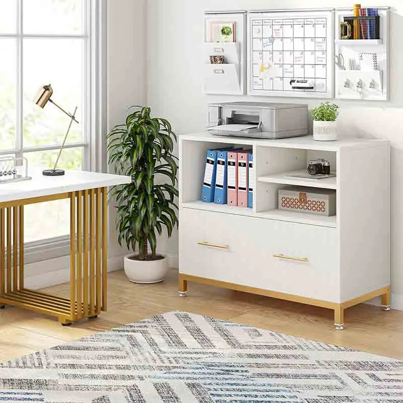 Yoobure Filing Cabinet with Adjustable Hanging Rod