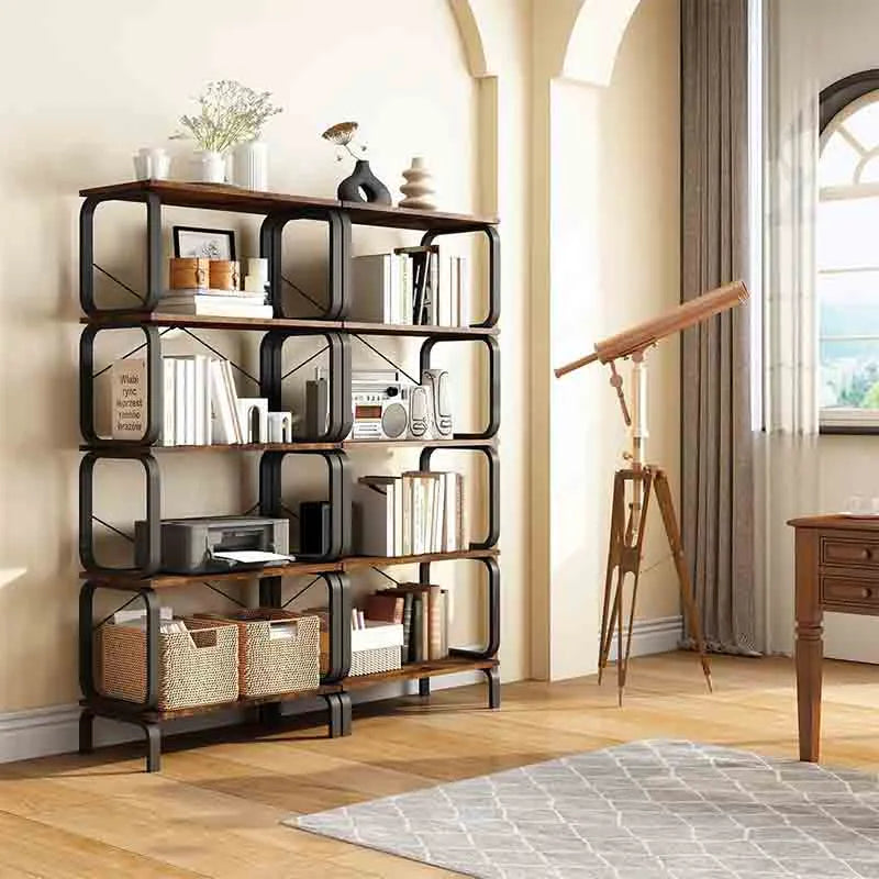Yoobure Book Shelf, 5 Tier Bookcase, Modern Tall Bookshelf