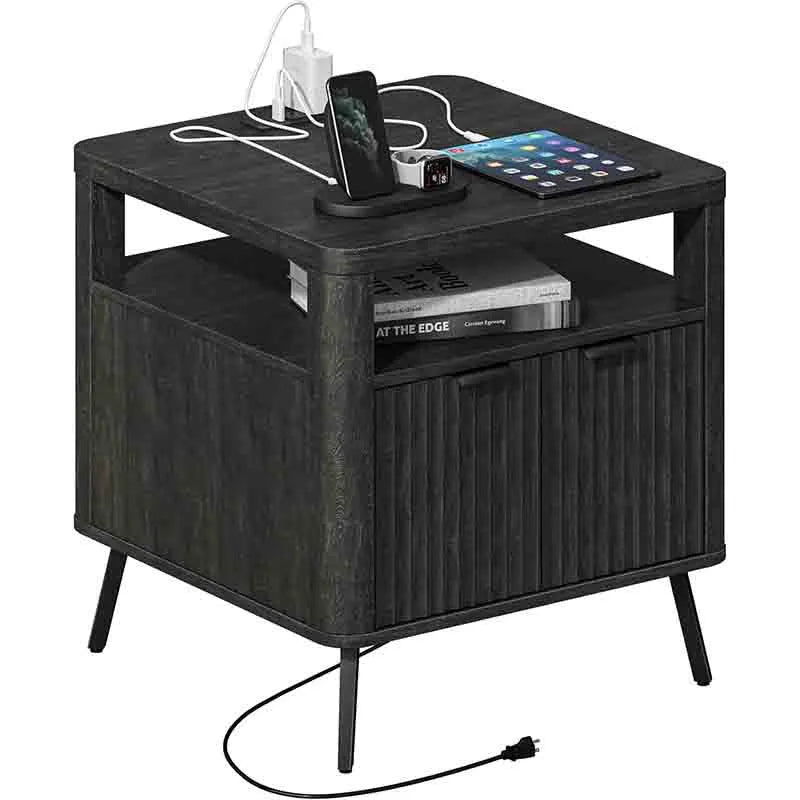 24" End Table with Open Shelf