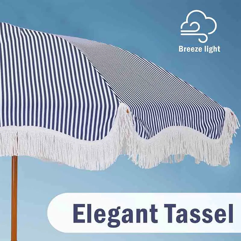 Yoobure 7ft Heavy Duty Beach Umbrella with Sand Anchor