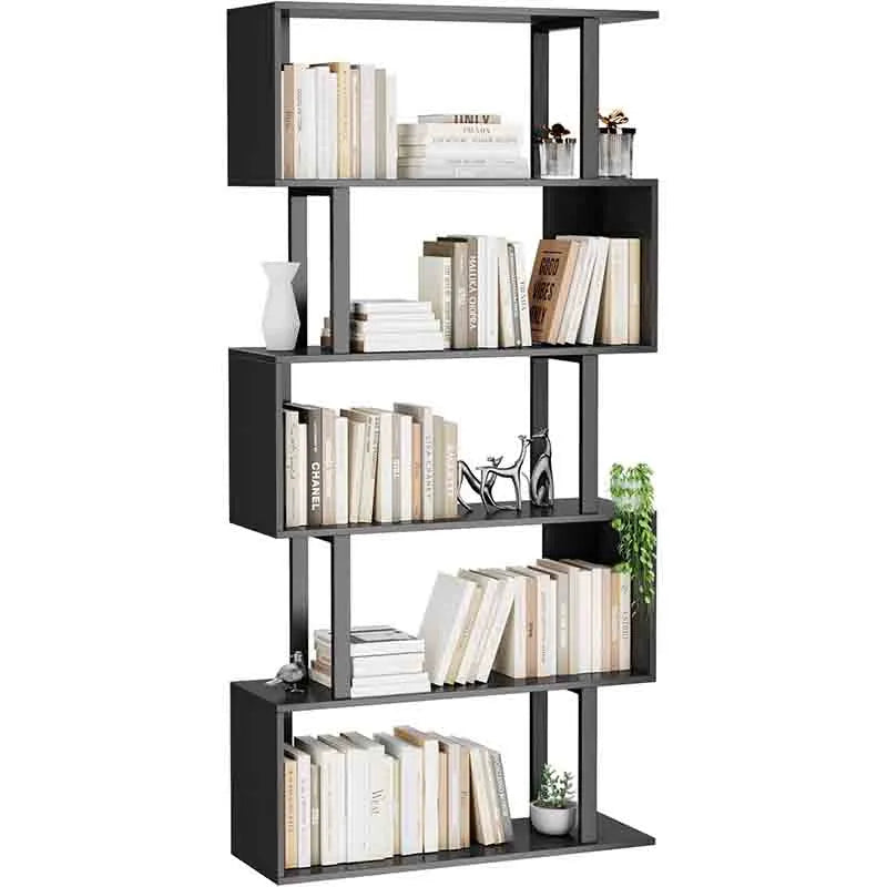 5-Tier Geometric Bookcase