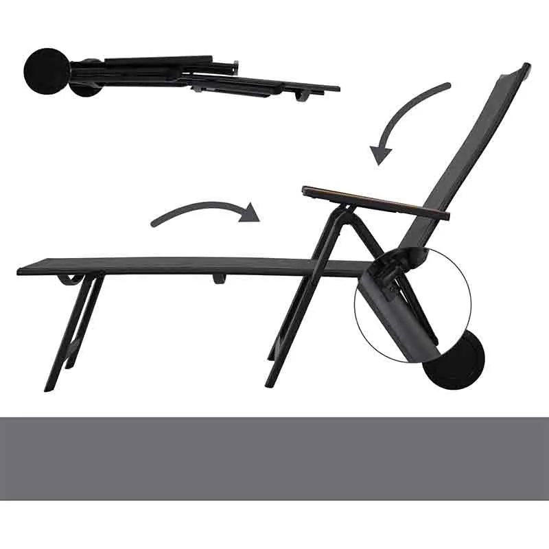 Yoobure Outdoor Chaise Lounge Chair Set of 2 Wheels