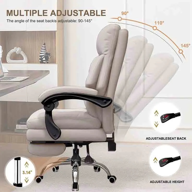 Yoobure Office Chair Executive Desk Chair with Foot Rest