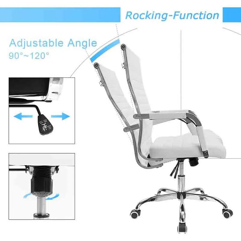 Yoobure Office Desk Chair Mid-Back Adjustable Swivel Chair