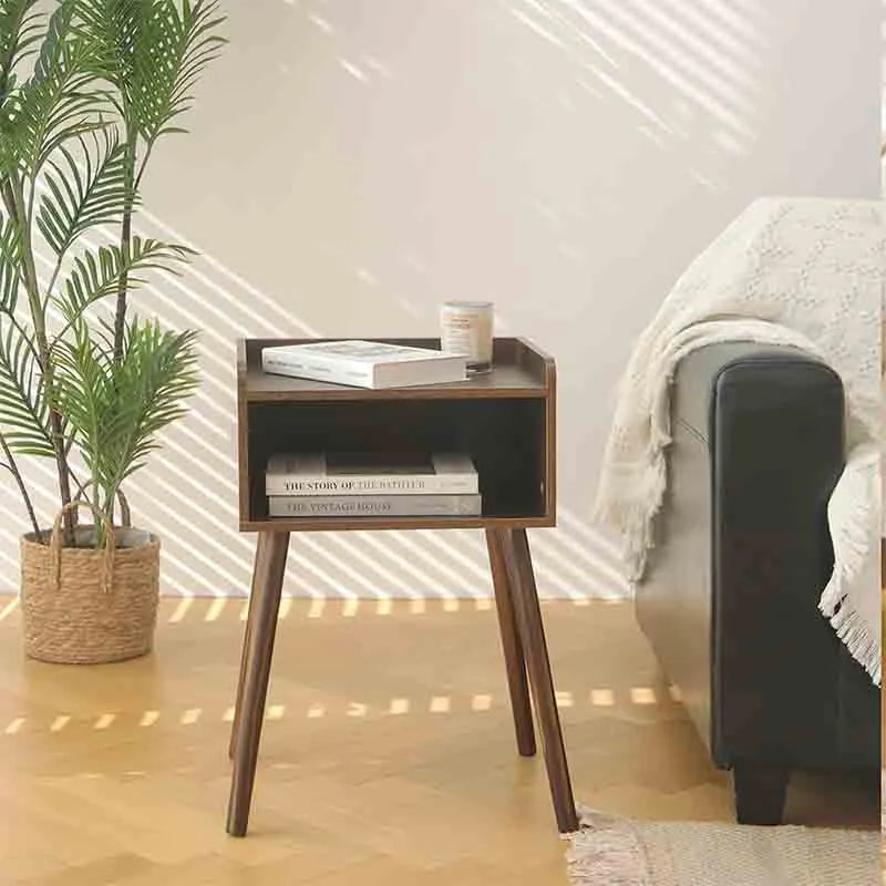 Yoobure Nightstand, Mid Century Modern Side Table