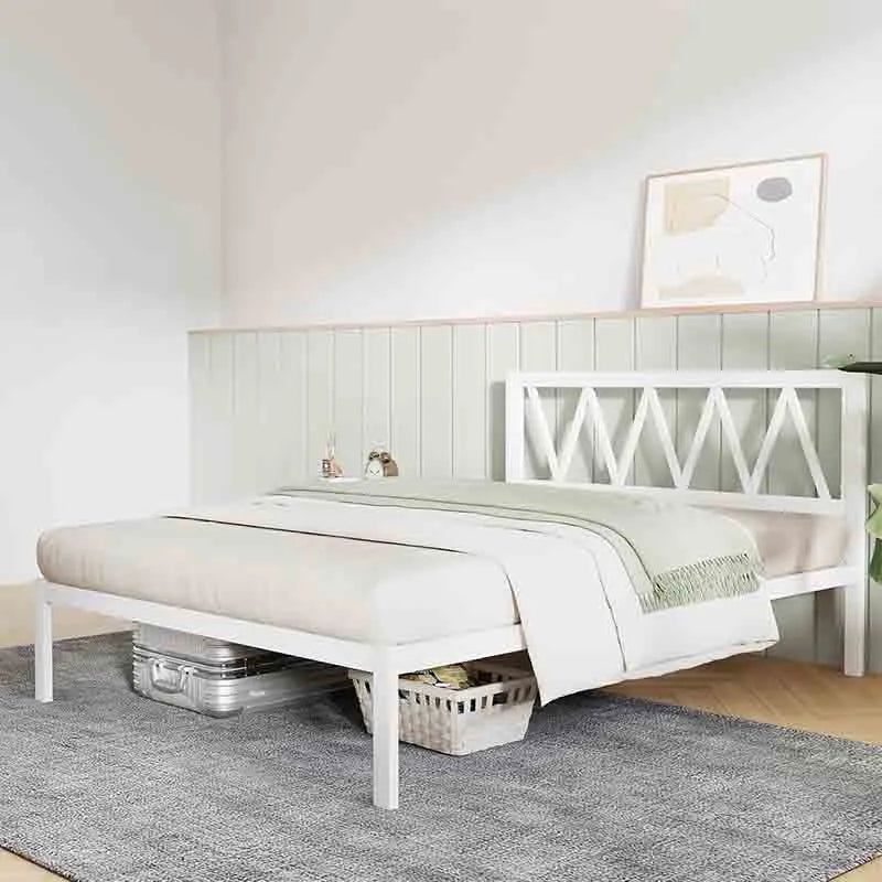 Yoobure Queen Bed Frame with Headboard, Metal Platform