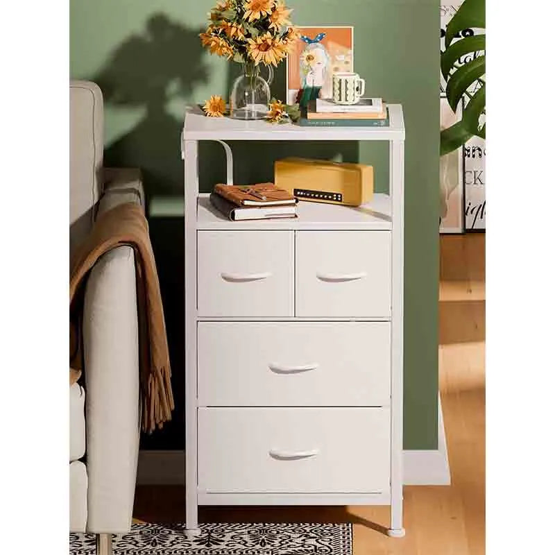 Yoobure 4 Drawer Dresser with Led Light and Charging Station