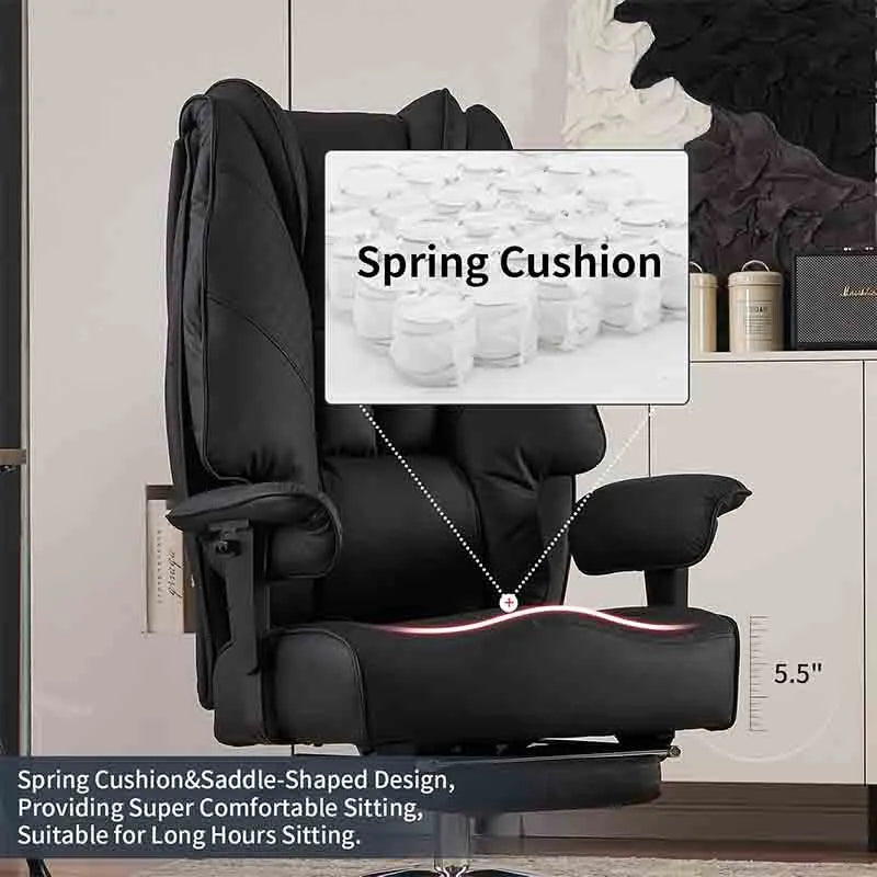 Yoobure Big and Tall Office Chair Wide Seat with Foot Rest