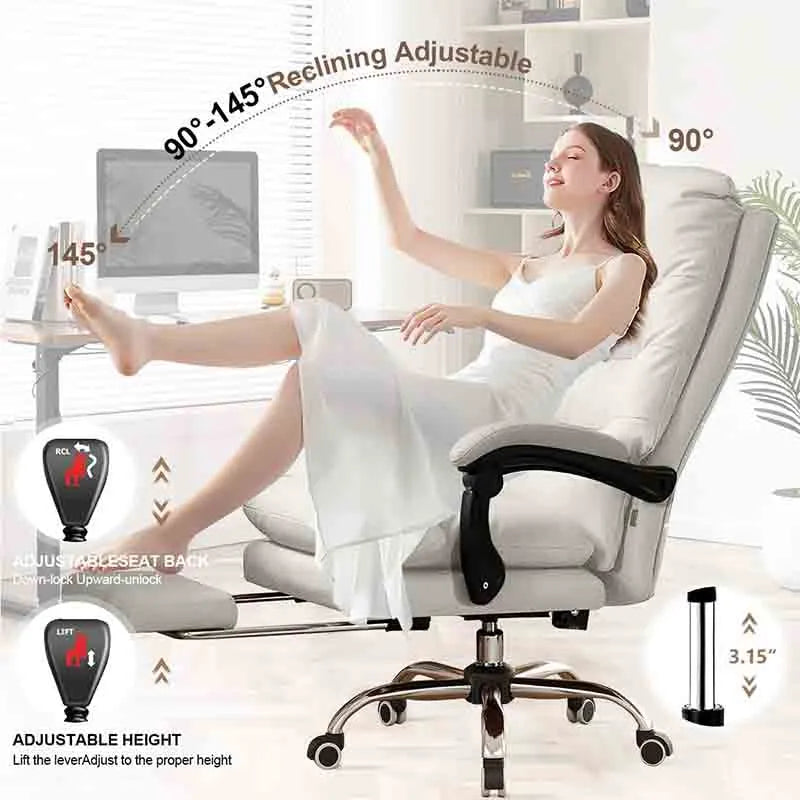 Yoobure Office Chair with Foot Rest Reclining Gaming Chair