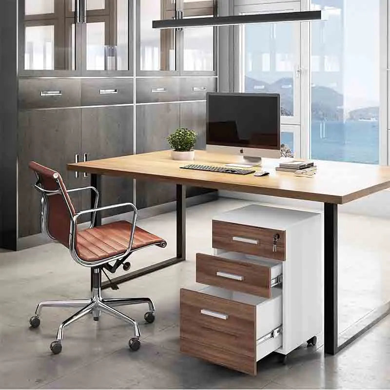 Yoobure 3-Drawer Wood File Cabinet with Lock