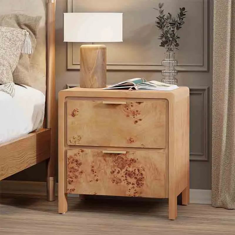 Yoobure Fully Assembled Farmhouse Nightstand with Drawer