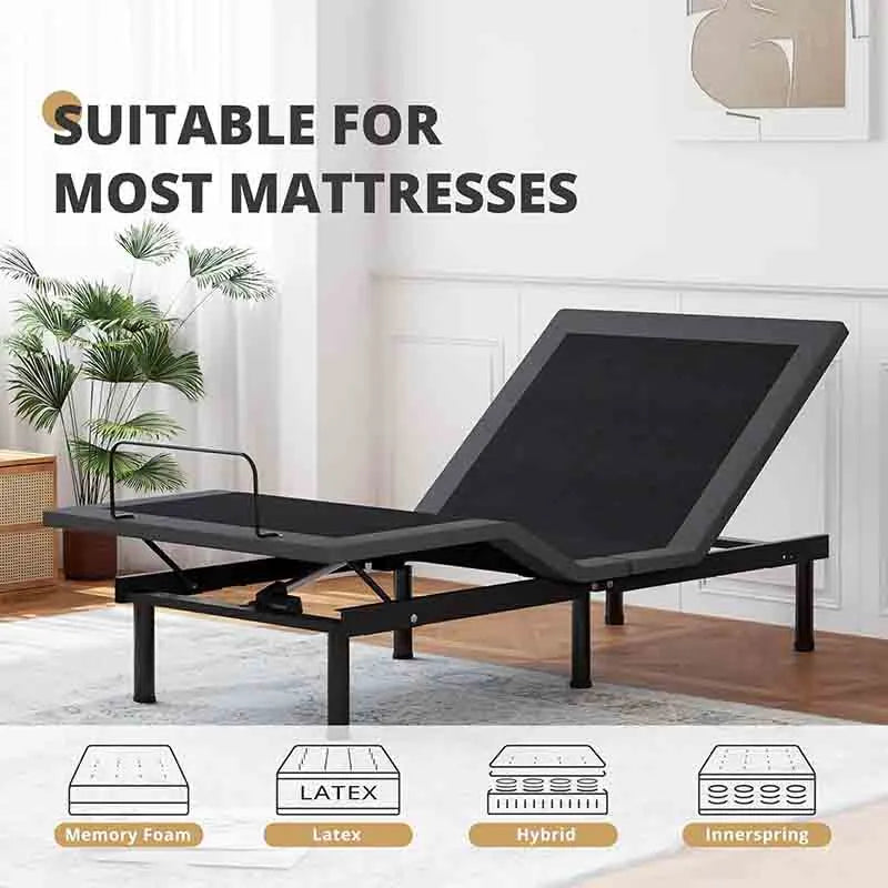 Yoobure Twin XL Adjustable Bed Frame Queen for Pain Relief