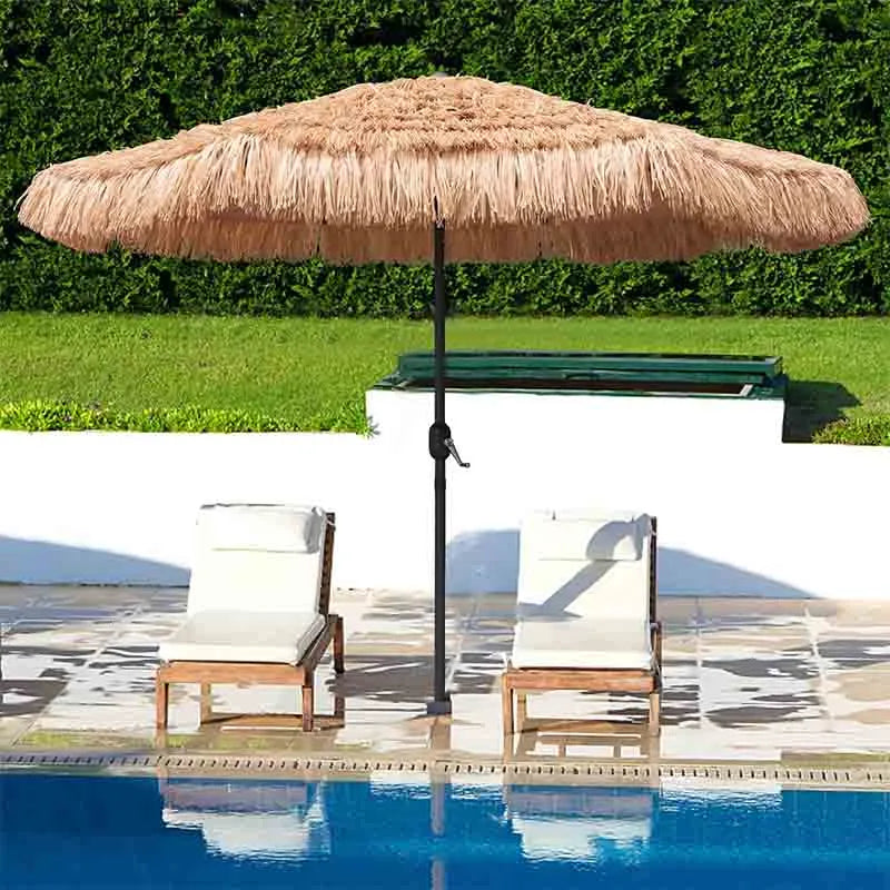Yoobure Thatched Umbrella Hawaiian Style Beach Umbrella