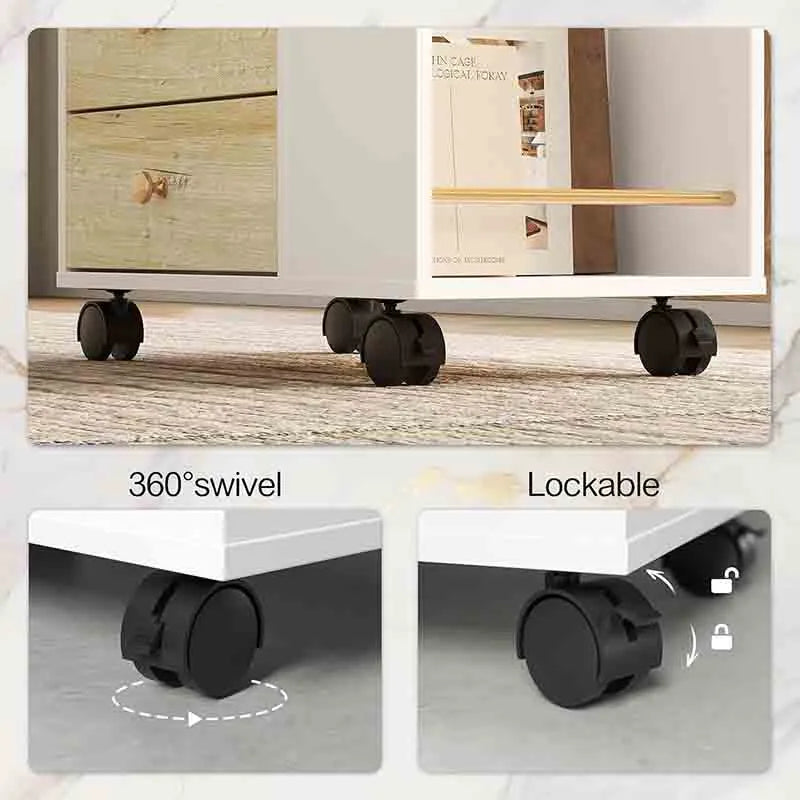 Yoobure Mobile File Cabinet with 3 Drawers