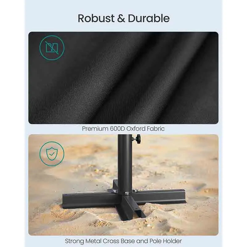 Yoobure Umbrella Base Round Patio Umbrella Stand Heavy-Duty