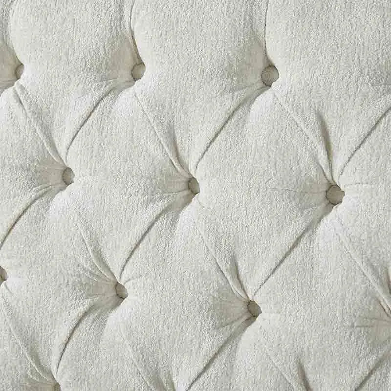 Yoobure King Size Platform Bed Frame, Chenille Upholstered