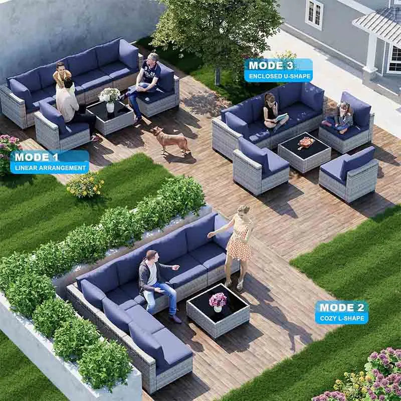 Yoobure 7-Piece Patio Furniture Set, Outdoor Patio Furniture