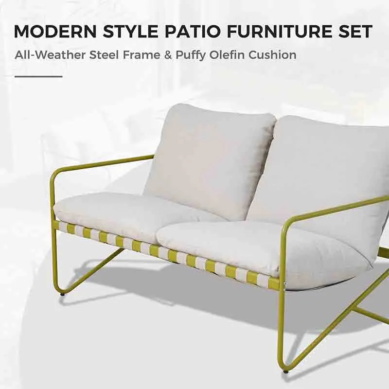 Yoobure Patio Furniture Set Outdoor Patio Sofa with Cushion