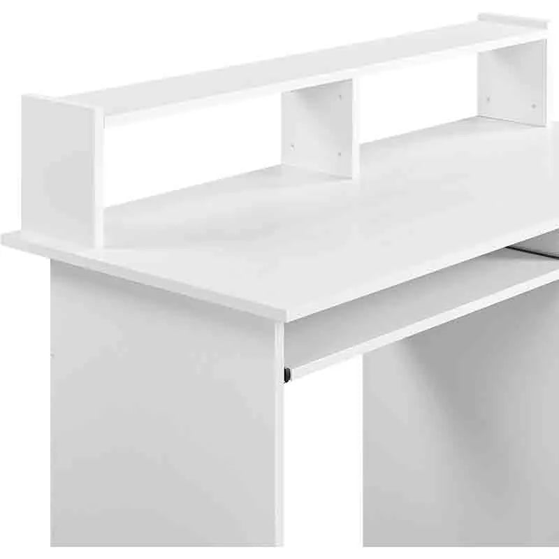 Yoobure Wood Computer Desk with Keyboard Tray and Drawers