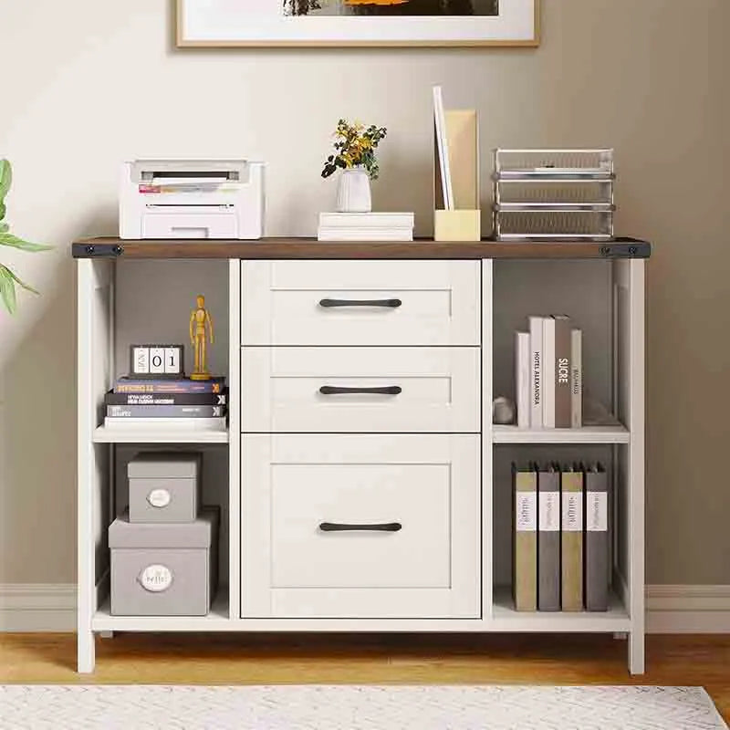 Yoobure 3 Drawer File Cabinet Farmhouse Filing Cabinet