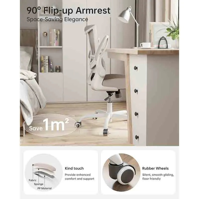 Yoobure Ergonomic Desk Chair with Adjustable Lumbar Support