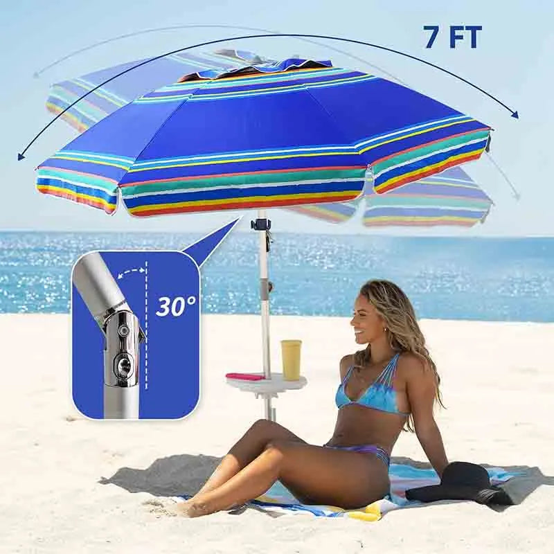 Yoobure Heavy Duty High Wind Beach Umbrella Parasols