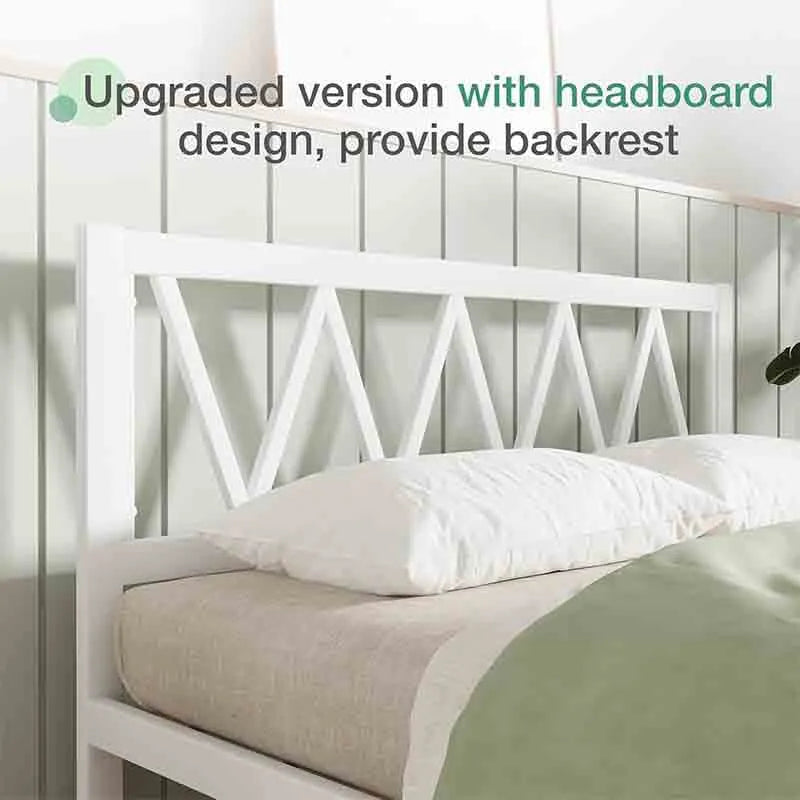 Yoobure Queen Bed Frame with Headboard, Metal Platform