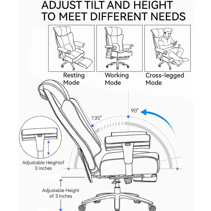 Yoobure Big and Tall Office Chair Computer Chair