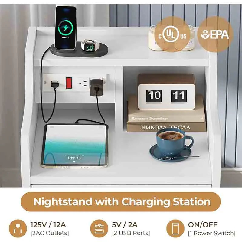 Yoobure Night Stand with Hutch
