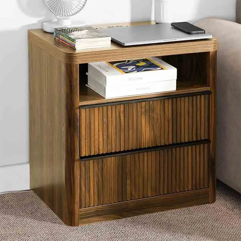 Yoobure Nightstands with Drawer Storage Bedside Table Large