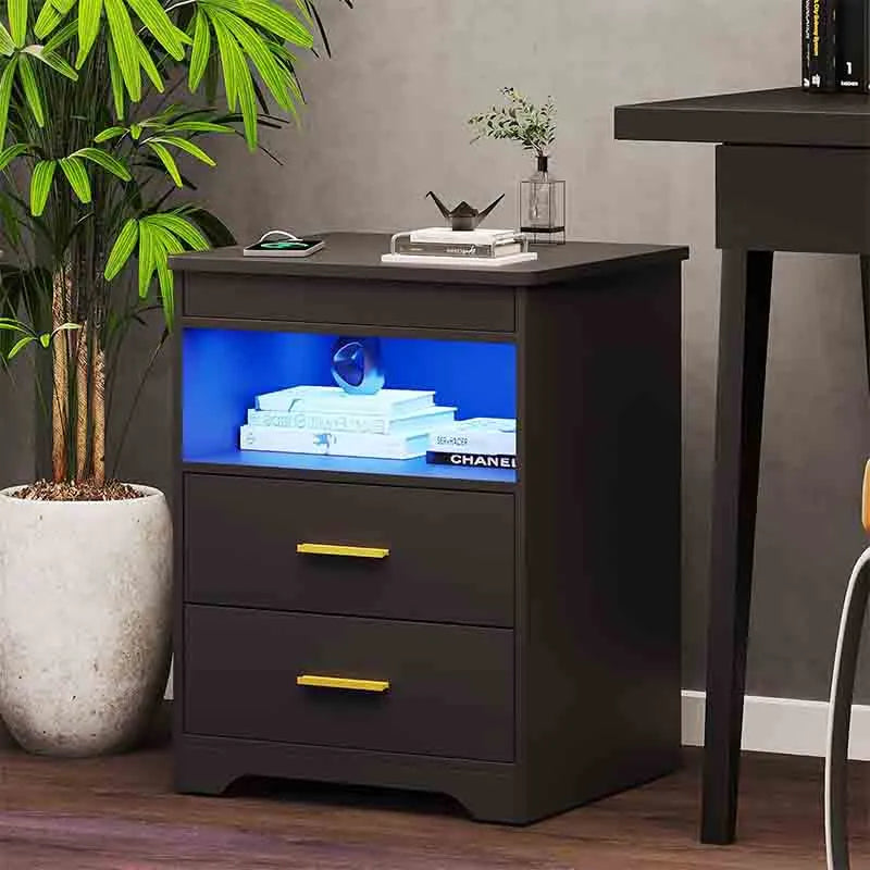 Night Stand with USB & Type-C Port